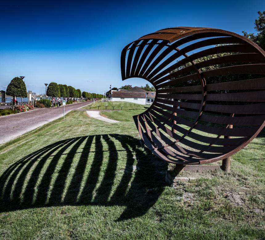 Kunstwerk havengeul Nieuwpoort